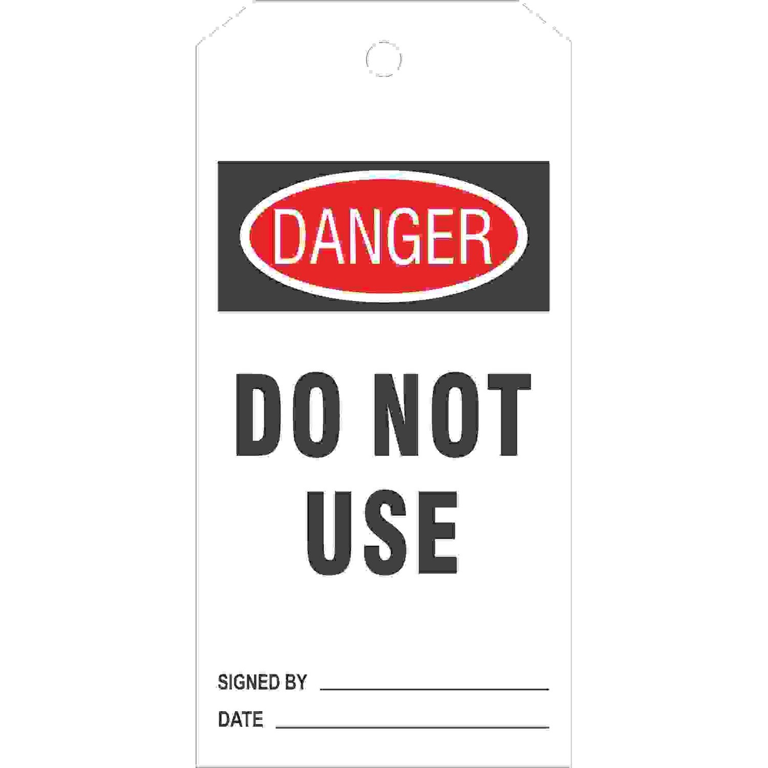 Safehouse Signs VT-151 Danger Do Not Use Tags, 6X3, Rigid Vinyl
