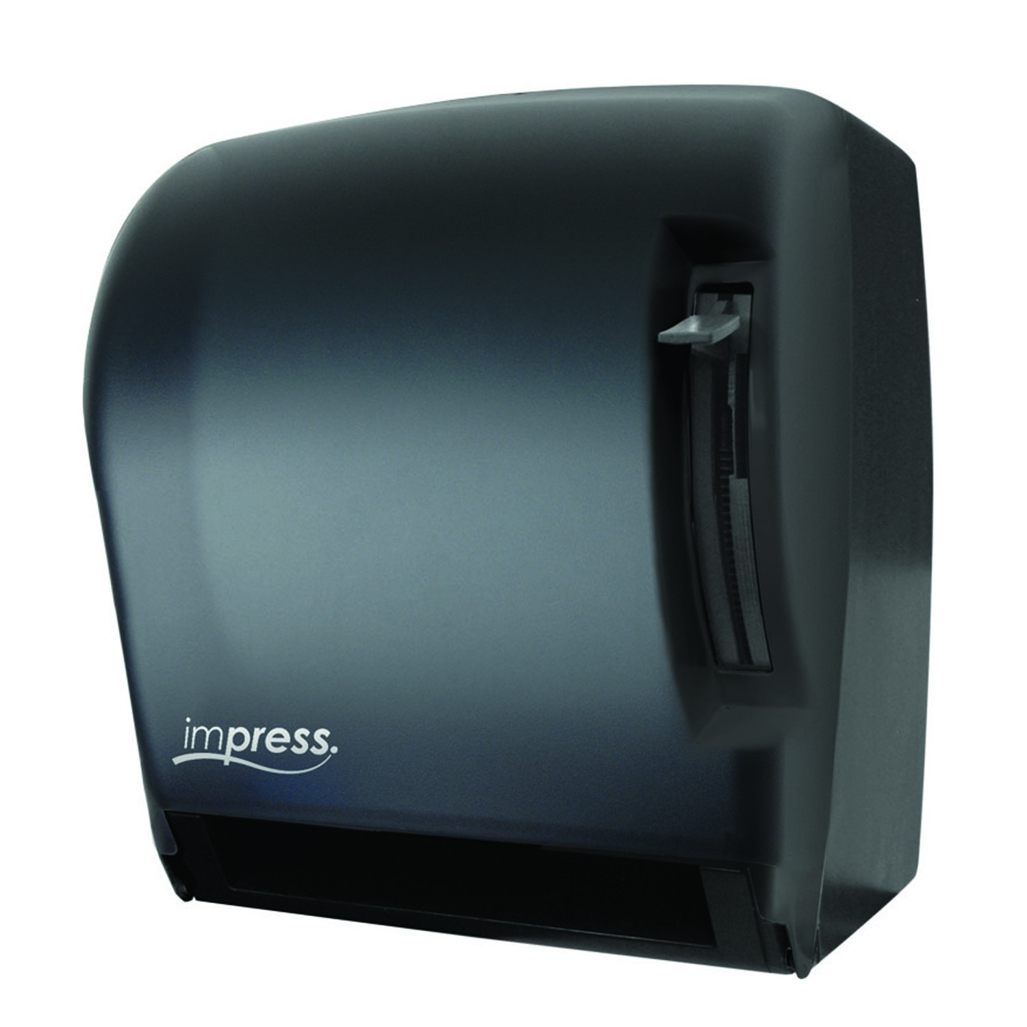 Palmer TD0220-02 IMPRESS Lever Roll Towel Dispenser Black Translucent