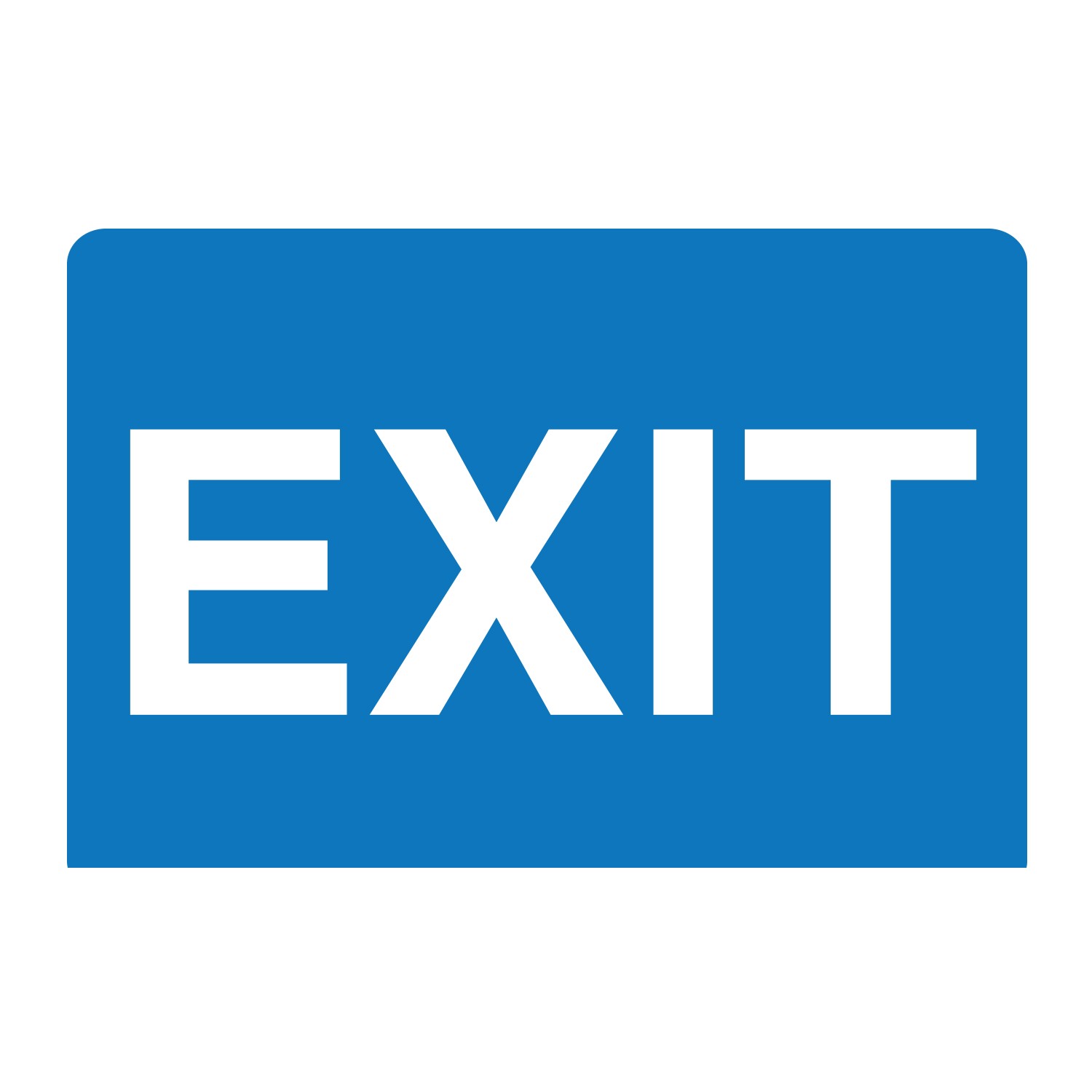 Palmer IS1011-15 Exit Sign Blue