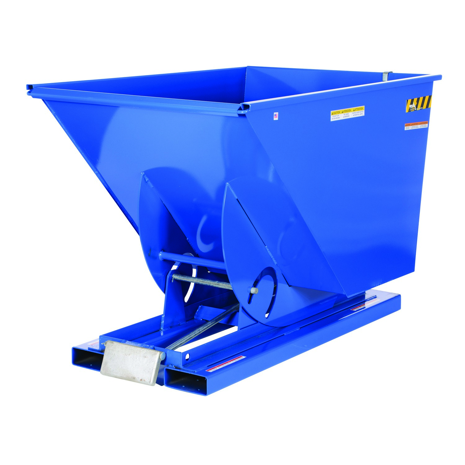 Vestil D-150-HD Self-Dump Hopper Hd 1.5 CU YD 6K Blue