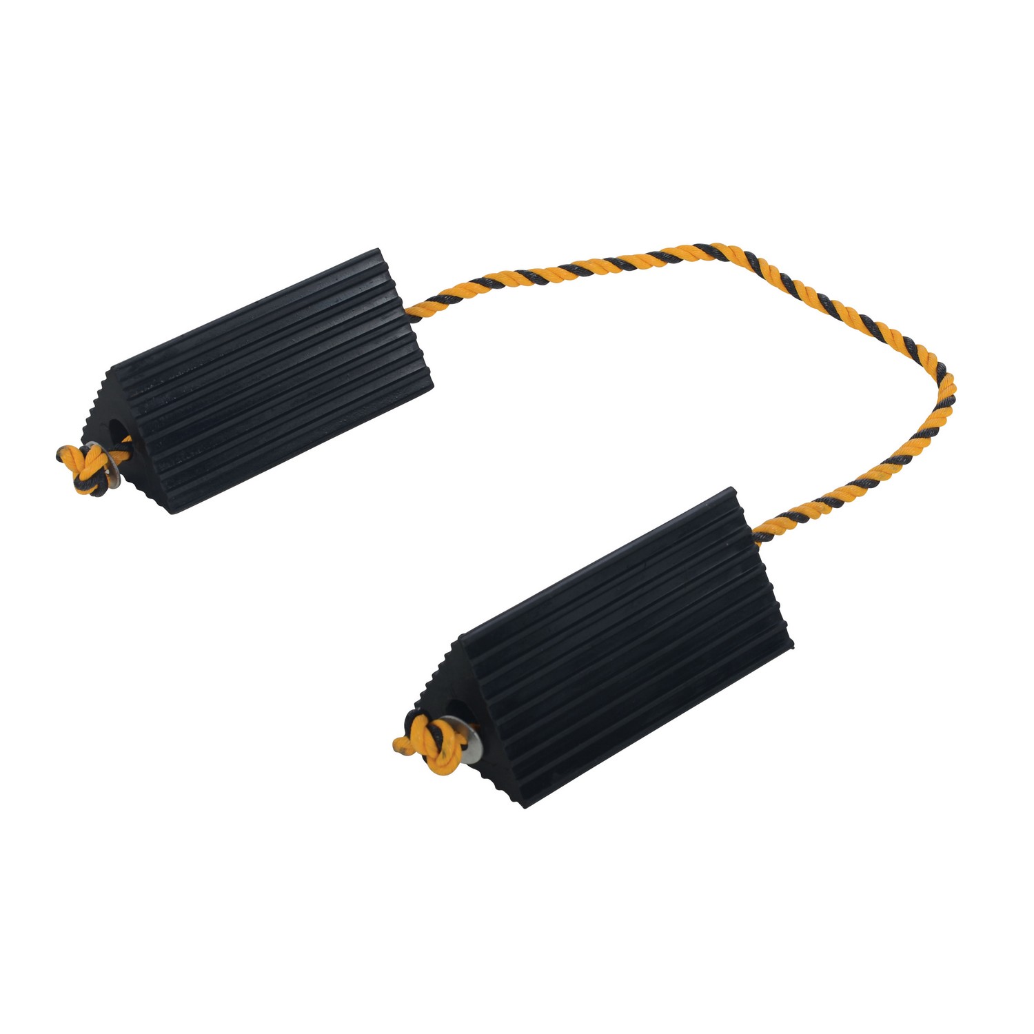 Vestil AC-13 Rubber Airline Wheel Chock W/Rope 5 X 10