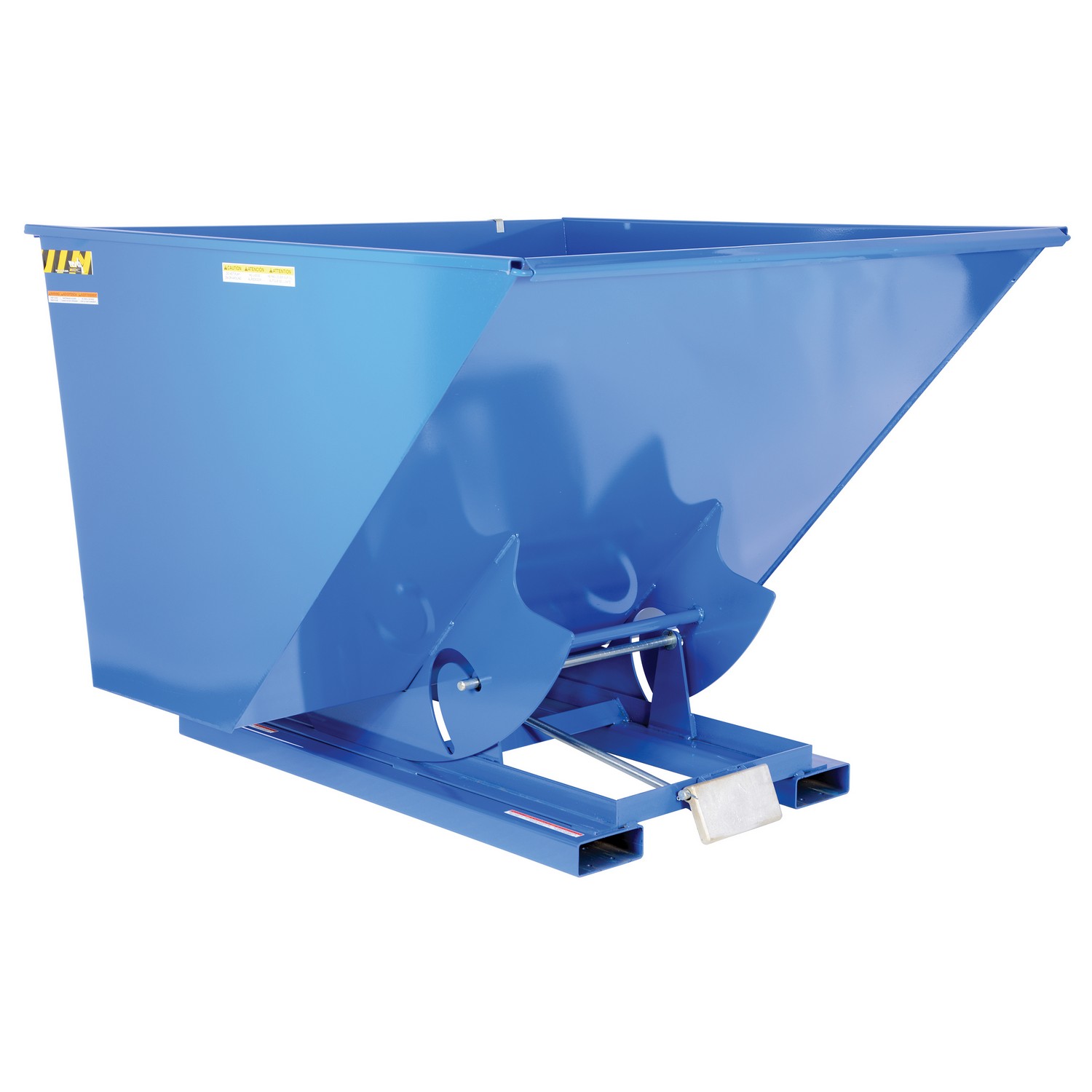 Vestil D-250-HD Self-Dump Hopper Hd 2.5 CU YD 6K Blue
