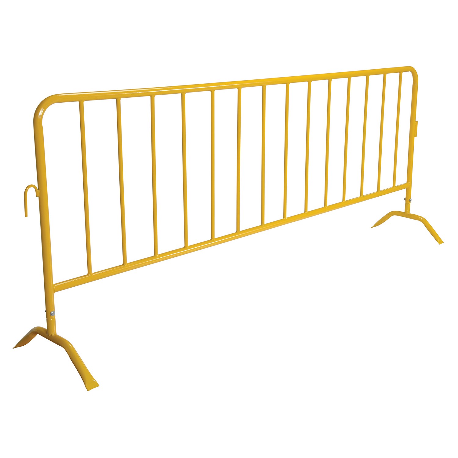 Vestil PRAIL-102-Y Yellow Barrier W/Curved Feet