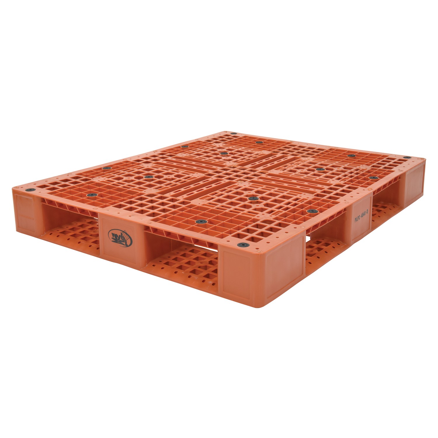 Vestil PLP2-4840-ORANGE Orange Plastic Pallet 6600 Lb-48 X 40