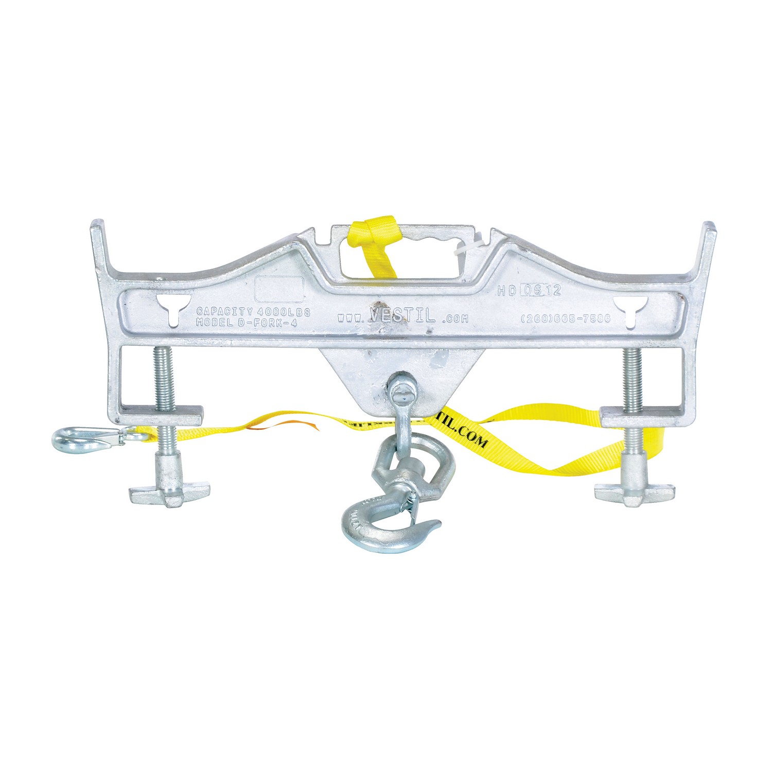 Vestil D-FORK-10-SL Hoisting Hook Double Swivel/Latch 10K