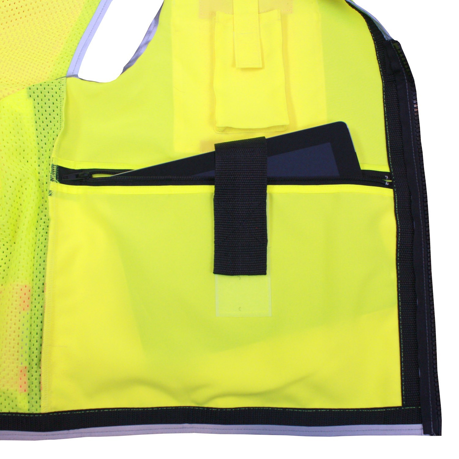 Radians SV55-2ZGD Class 2 Heavy Woven Two Tone Engineer Vest Hi-Viz Green