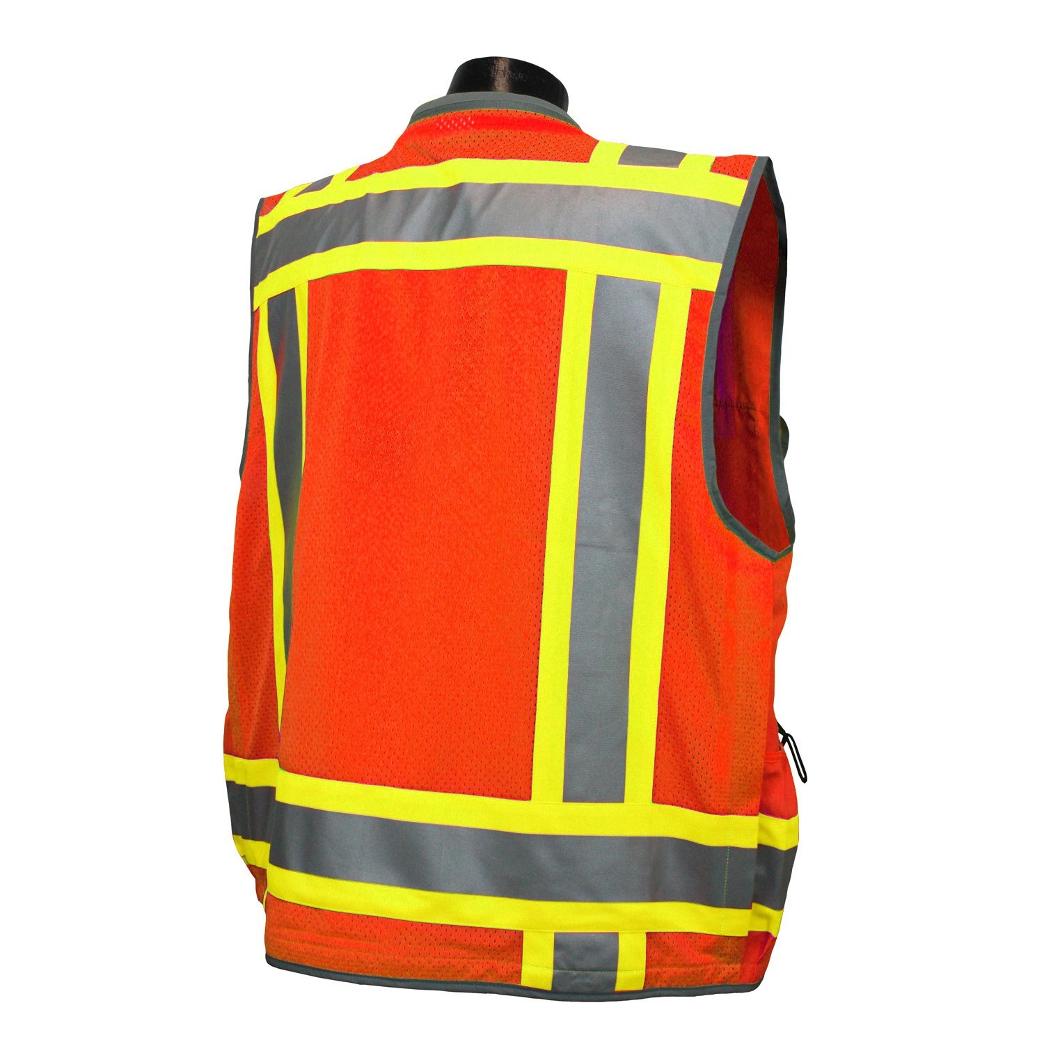 Radians SV55-2ZOD Class 2 Heavy Woven Two Tone Engineer Vest Hi-Viz Orange