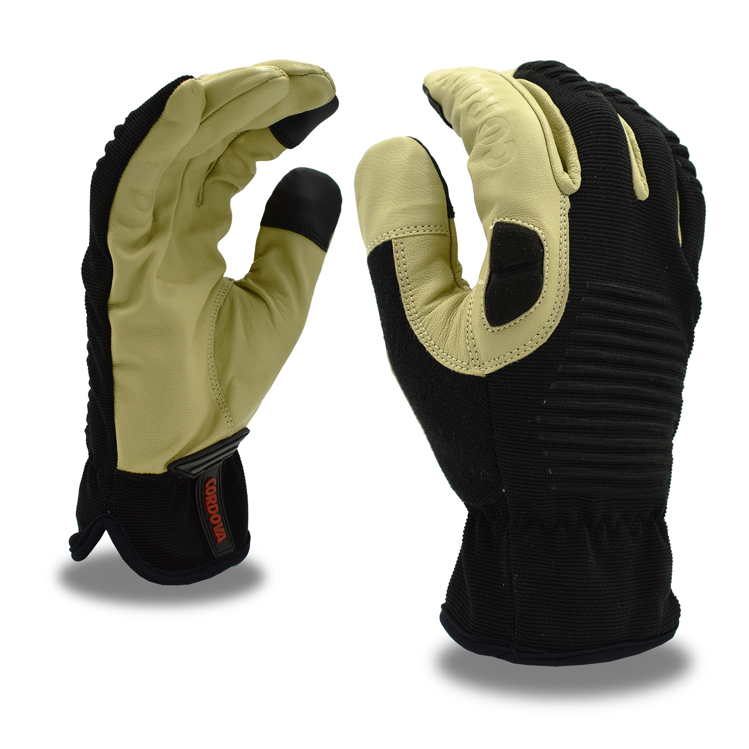 Cordova 9960 Pit Pro Goatskin Palm, Black Spandex Back Gloves