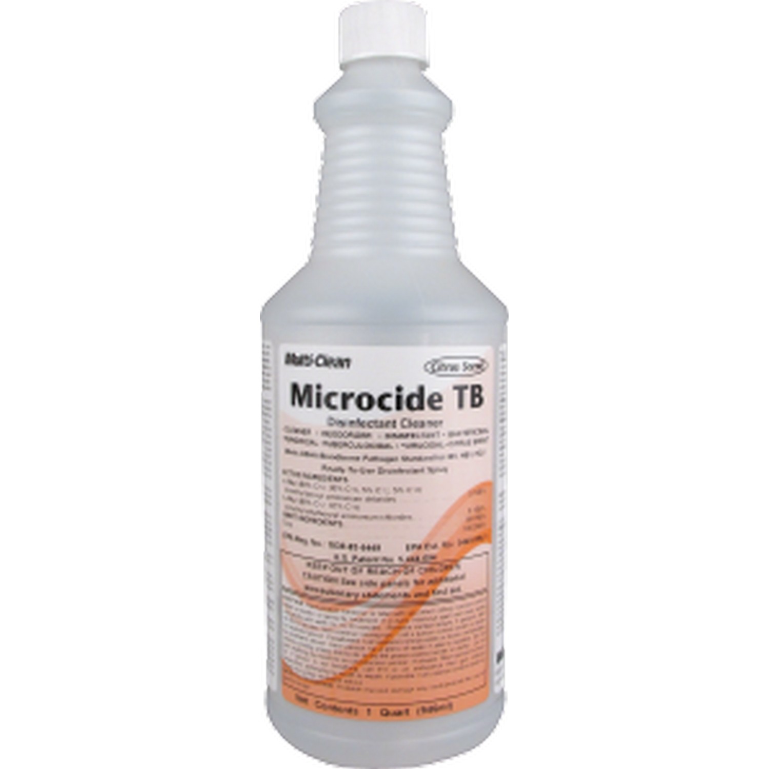 Multi-Clean 910248 Microcide TB Germicidal Disinfectant, 1 Quart Bottle, 12/Case