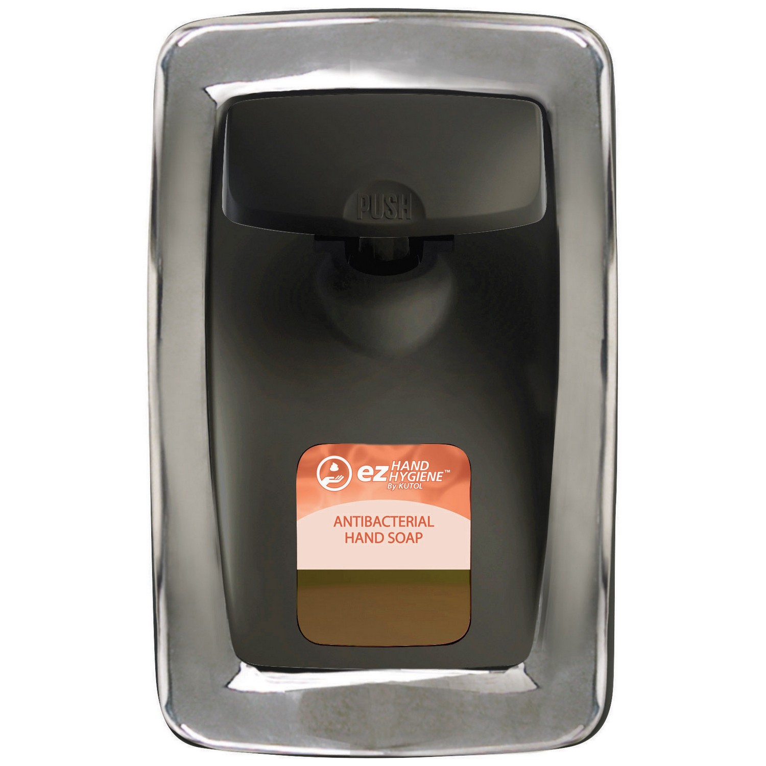 Designer Series Manual Dispenser, Black/Chrome, 6/Case