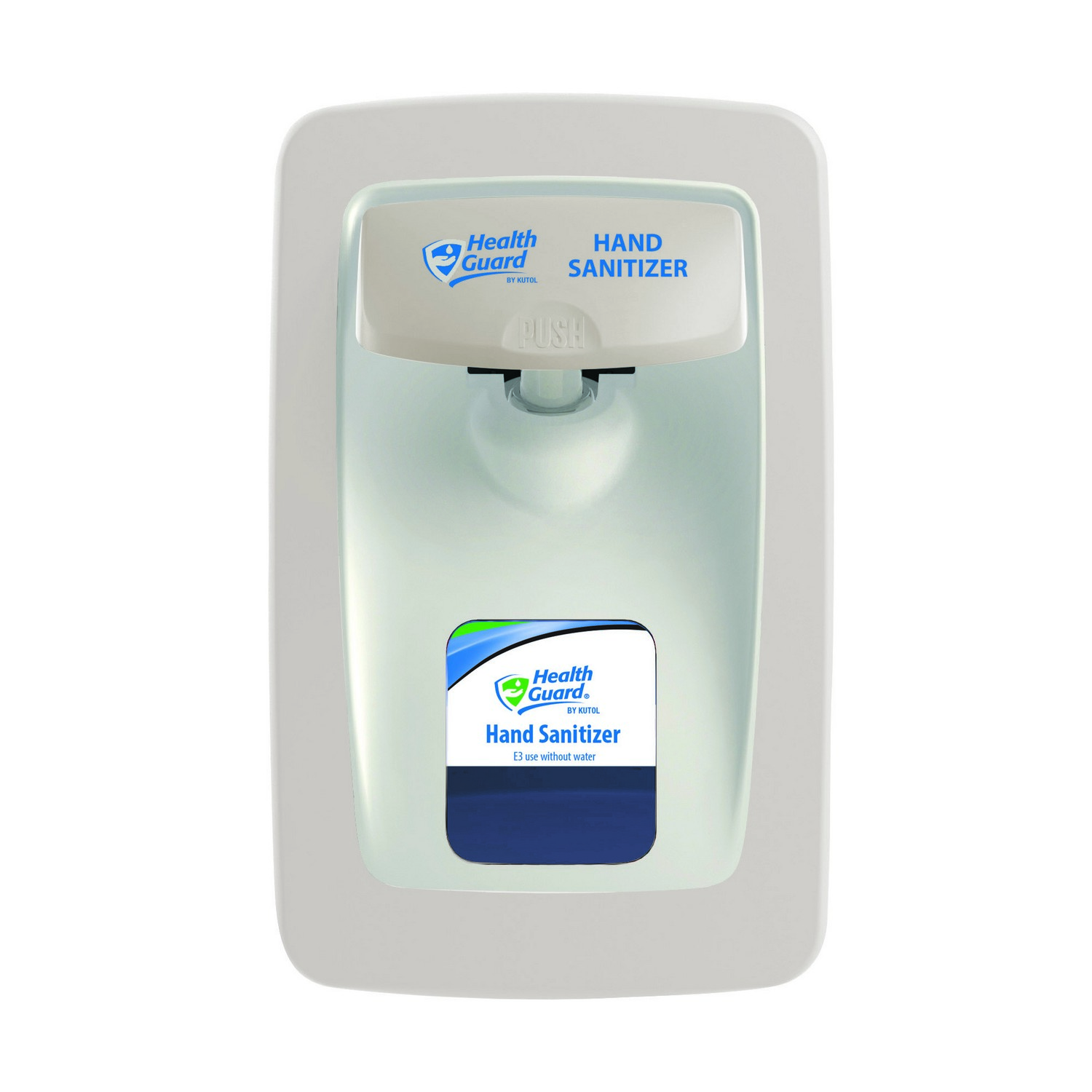Designer Series Health Guard Hand Sanitizer Manual Dispenser, All White, 6/Case