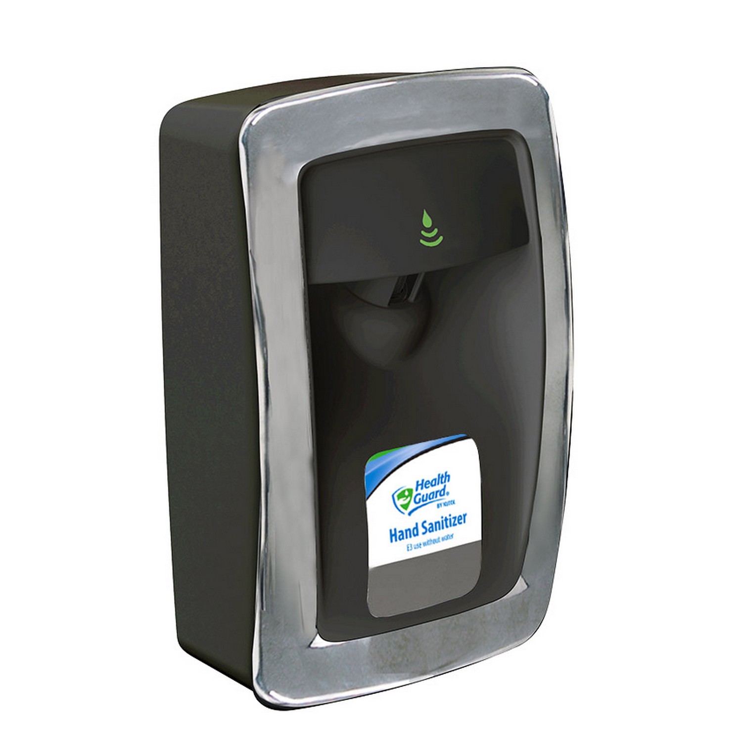 Designer Series No Touch M-Fit Dispenser, Black/Chrome, 6/Case