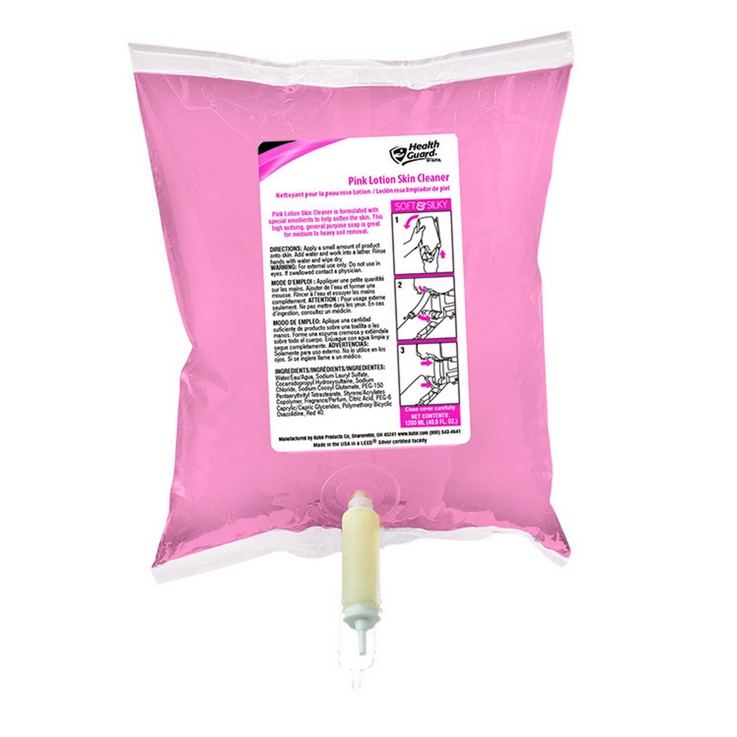 Pink Lotion Skin Cleaner, 8/Case