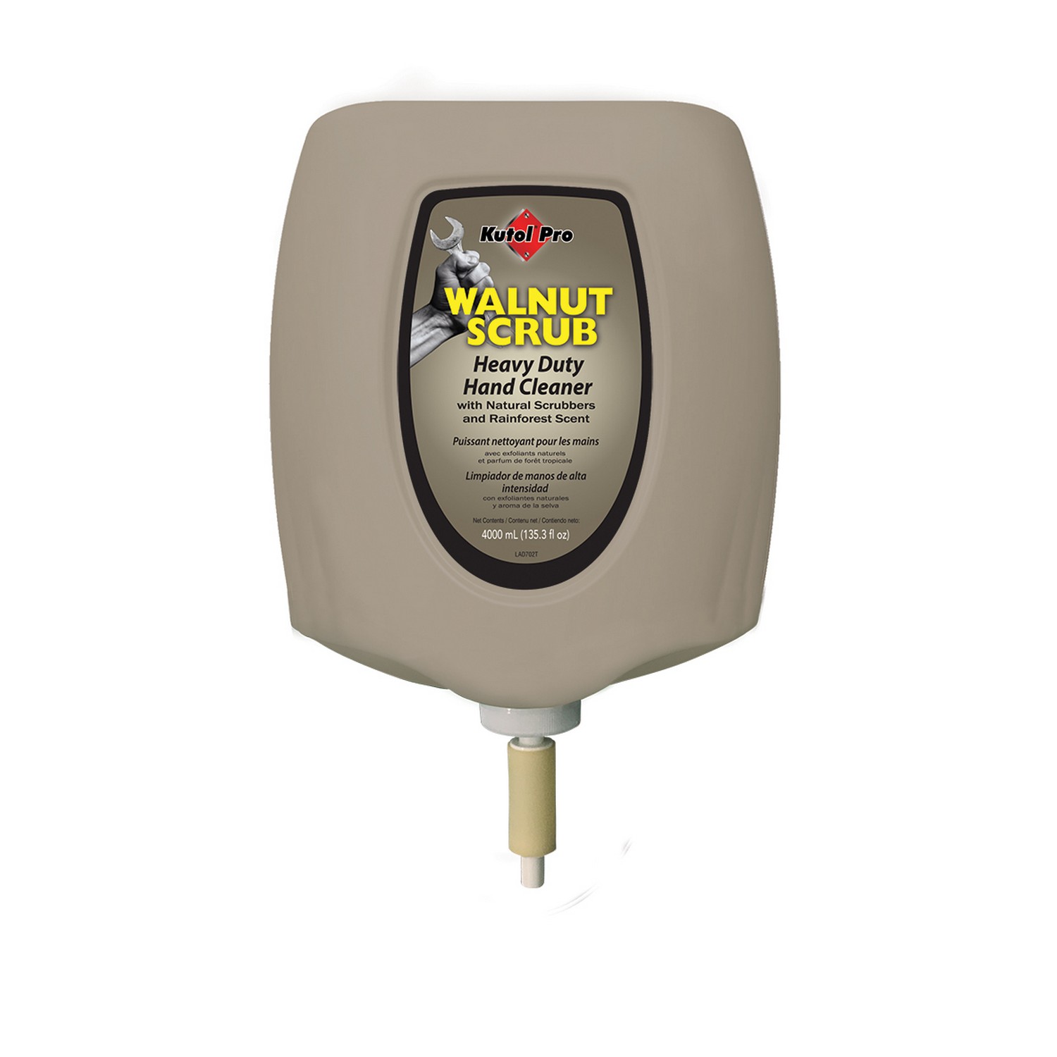 Walnut Scrub Heavy Duty w/natural scrubbers, 2/Case