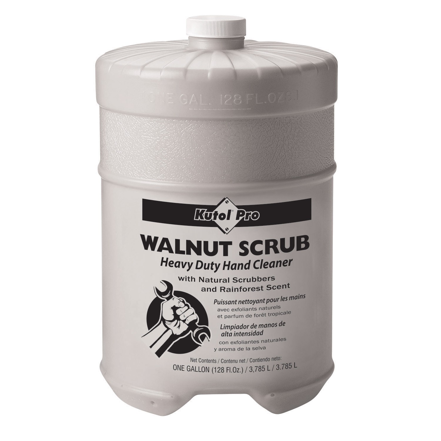 Walnut Scrub Heavy Duty w/natural scrubbers, 4/Case