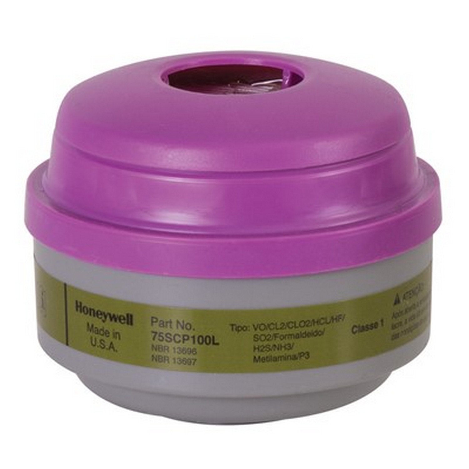 North NOR75SCP100 Multipurpose Respirator Cartridge With P100 Filter