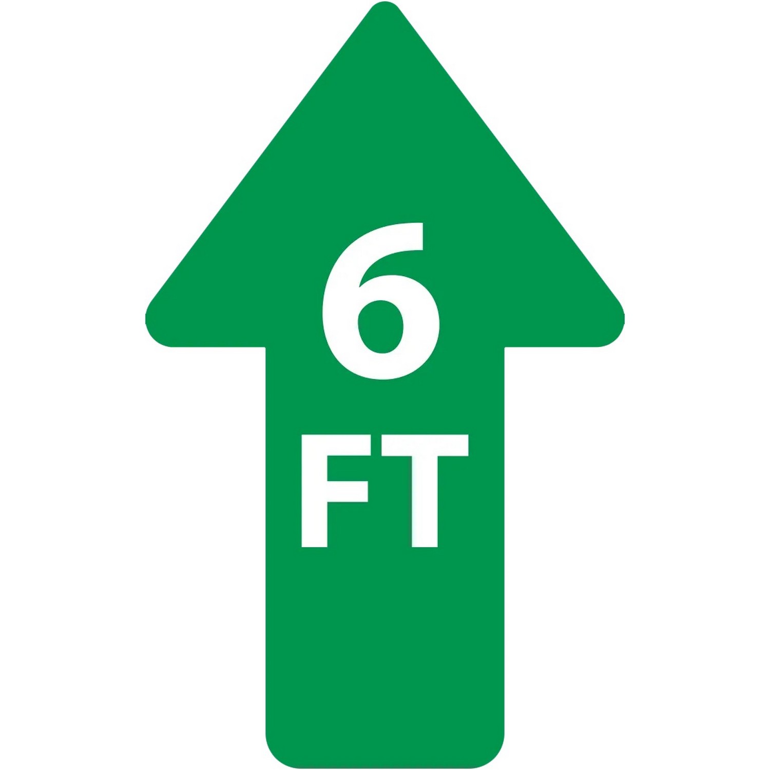 Safehouse Signs PFFS6A Directional Flow Arrow 6FT PeopleFlow Anti-Slip FlexiStick Floor Decal