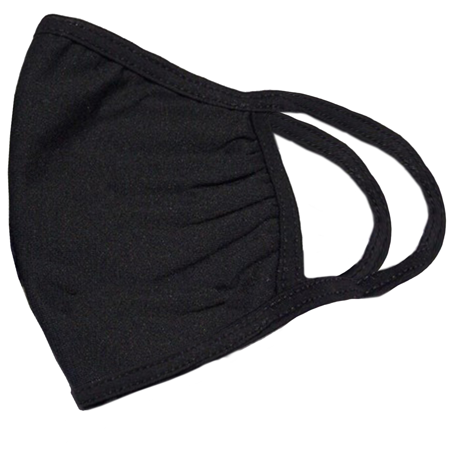 Hook & Albert MSK-CTN-BLK Cotton Fabric Mask, Black