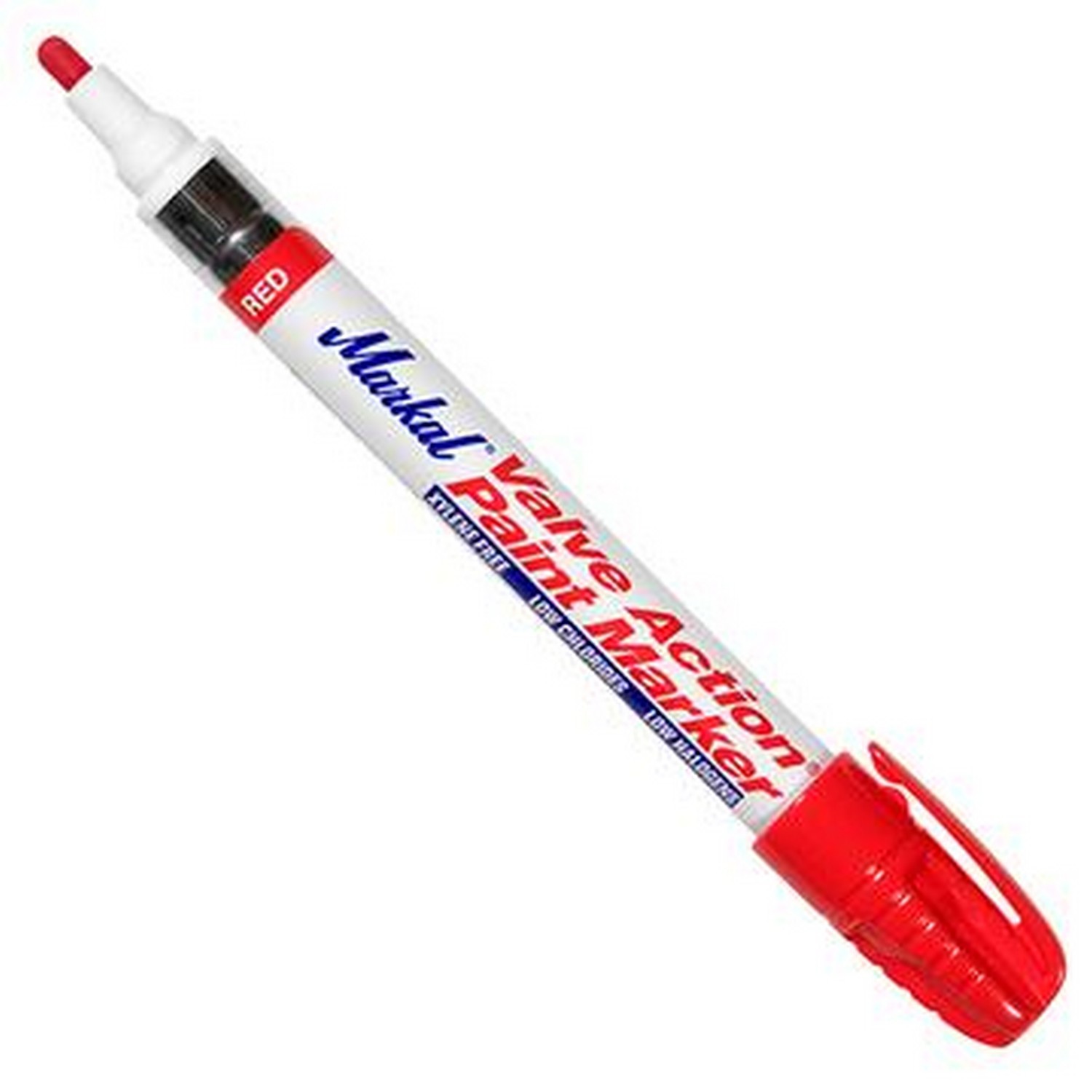 Markal MRK96802 Valve Action Paint Marker 96802, Medium Bullet Tip, Red