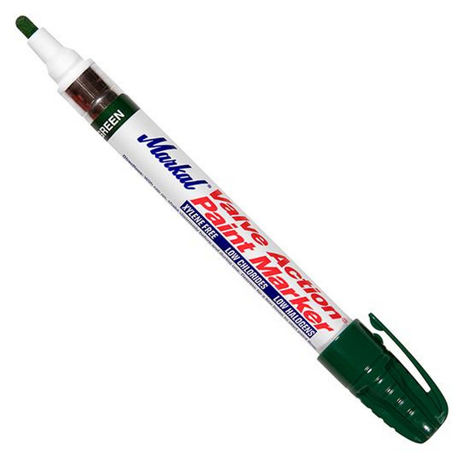 Markal MRK96826 Valve Action Paint Marker 96826, Medium Bullet Tip, Green