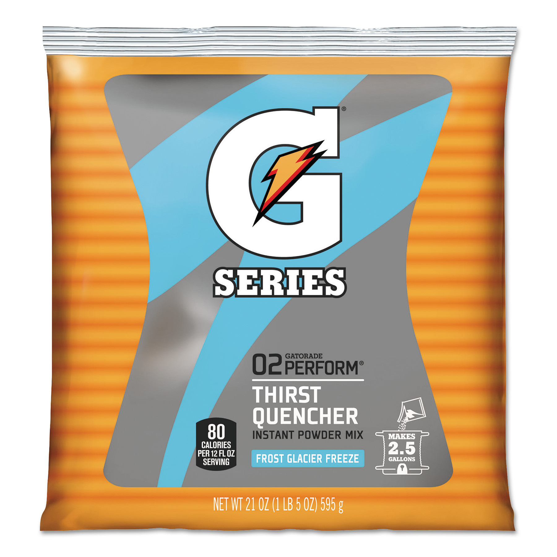 Gatorade GTD33677 Powdered Drink Mix, Glacier Freeze, 21oz Packet, 32/Case