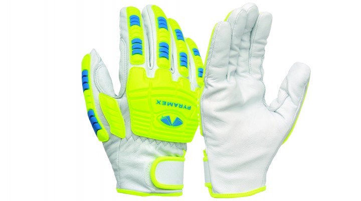 Pyramex GL3004CW Grain Goatskin Leather Driver, ANSI Cut Level A7 Glove