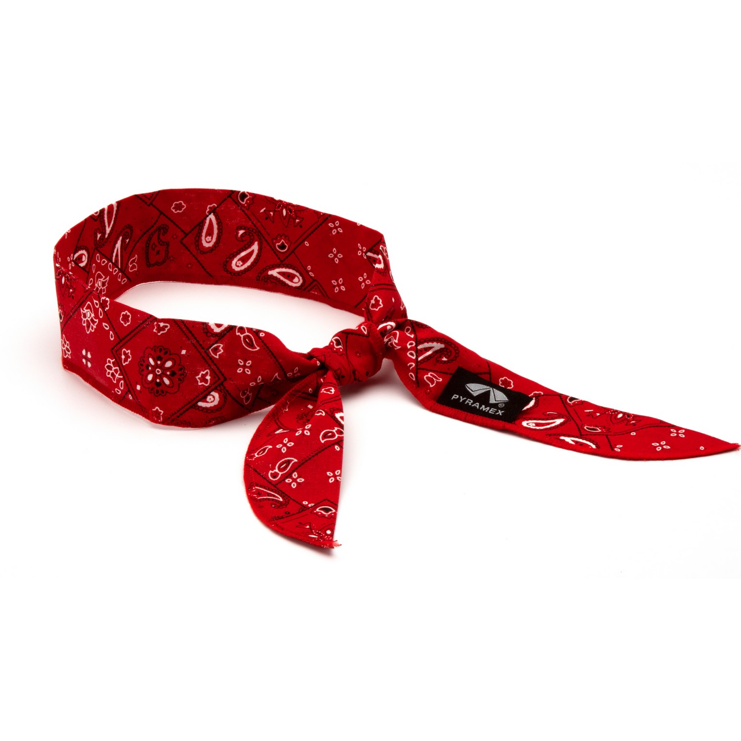 Pyramex PYRCNB12PKR Beaded Cooling Bandana - Red Paisley