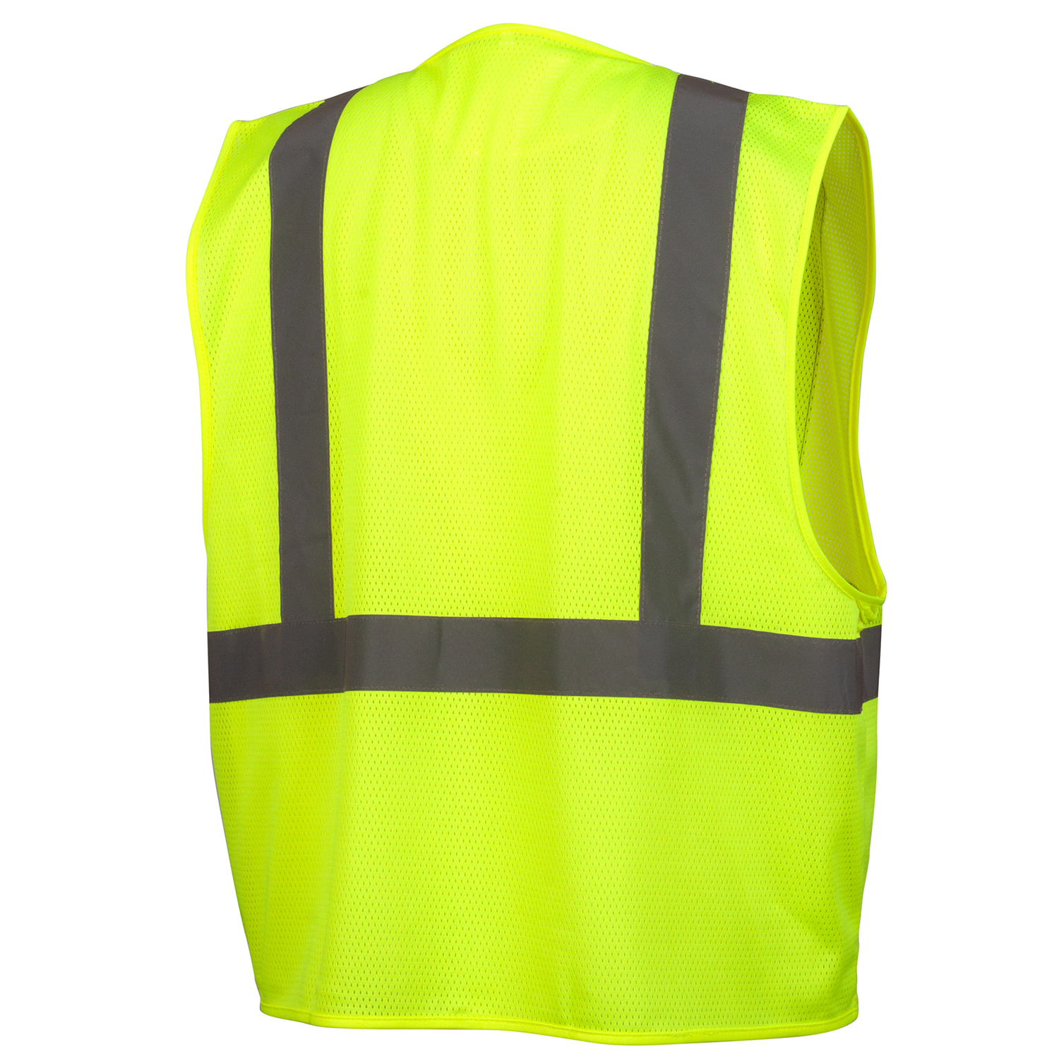 Pyramex PYRRVZ2110CP Class 2 Economy Vest With Clear Pocket, Lime
