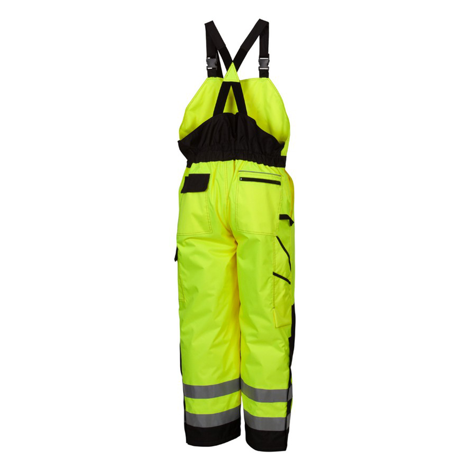 Pyramex Safety RWB4610 Type R Class E Winter Bib Pants, Hi-Vis Lime