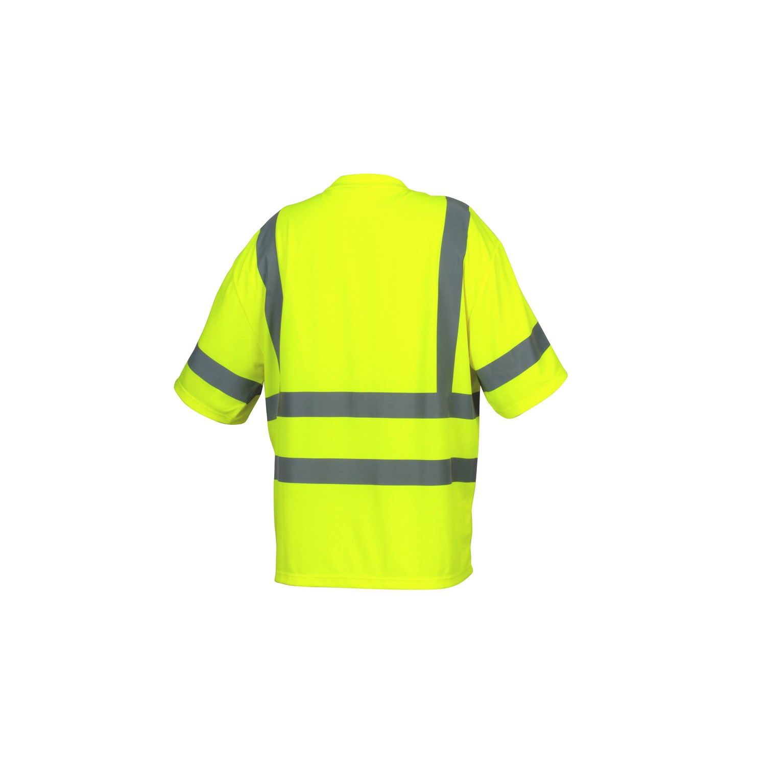 Pyramex Safety RTS3410 Type R Class 3 Heat Sealed Short Sleeve T-Shirt Hi Vis Lime