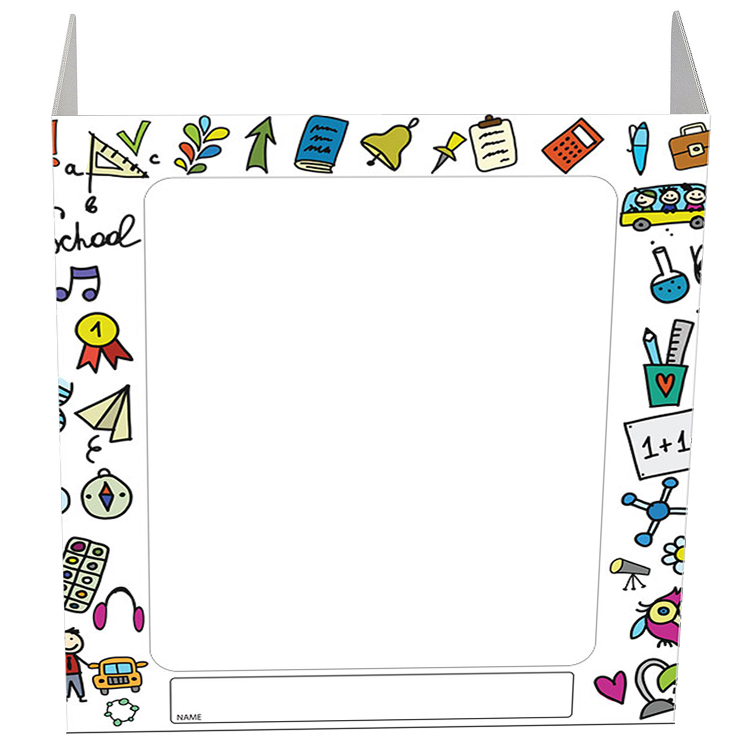 Vestil PDSG-1WB-004 Personal Desk Shield Guard, Tall, Back To School