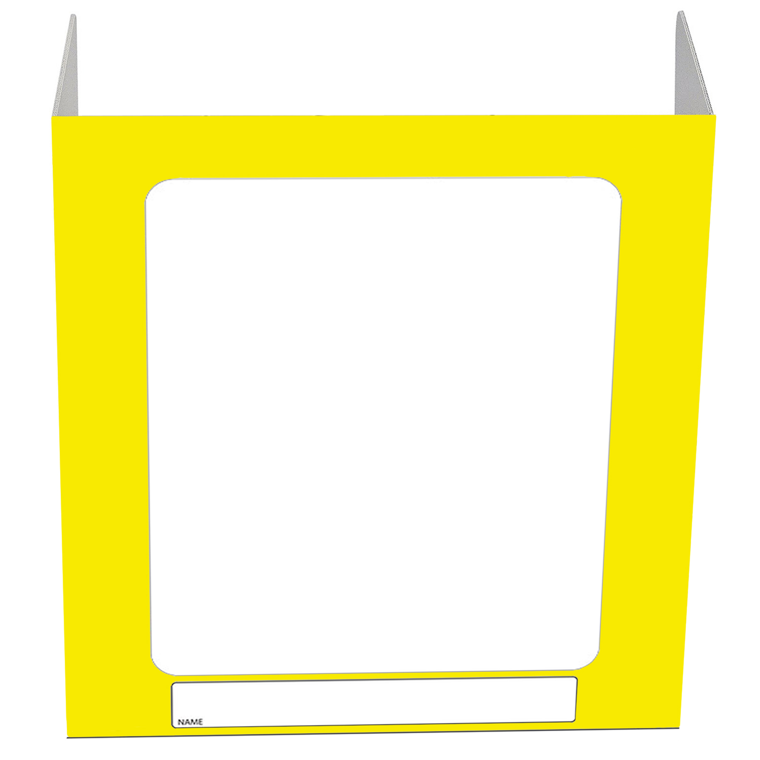 Vestil PDSG-1WB-005 Personal Desk Shield Guard, Tall, Yellow