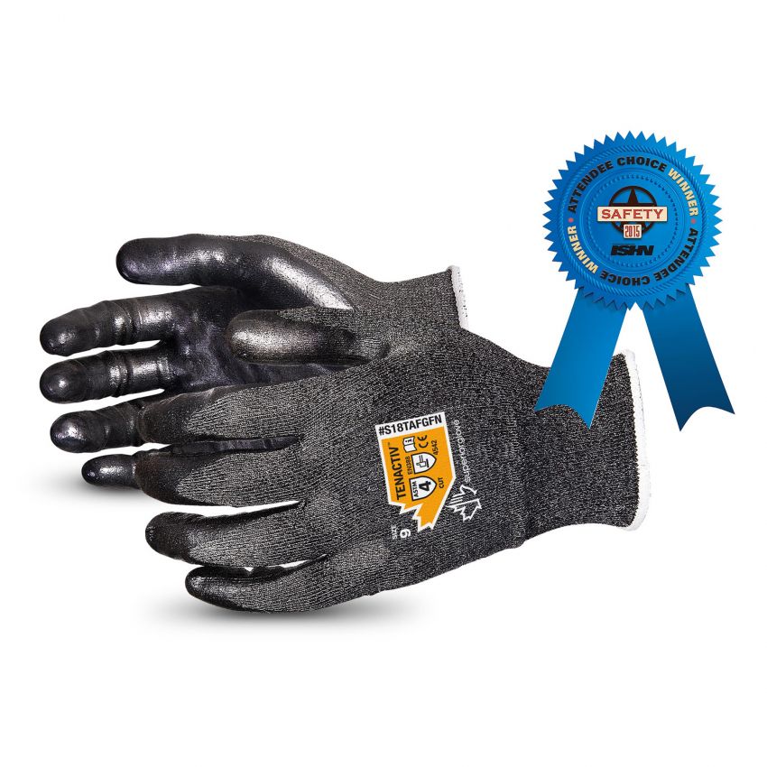 Superior Glove S13KFGFNT Dexterity Glove, Blended String Knit 13ga Kevlar, Foam Nitrile Palm Coated, ANSI Cut Level A4