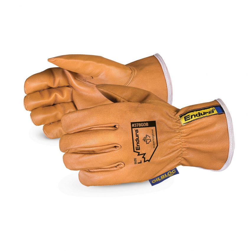 Superior Glove 378GOB Endura Glove, Grain Goatskin Drivers, Keystone Thumb, Unlined