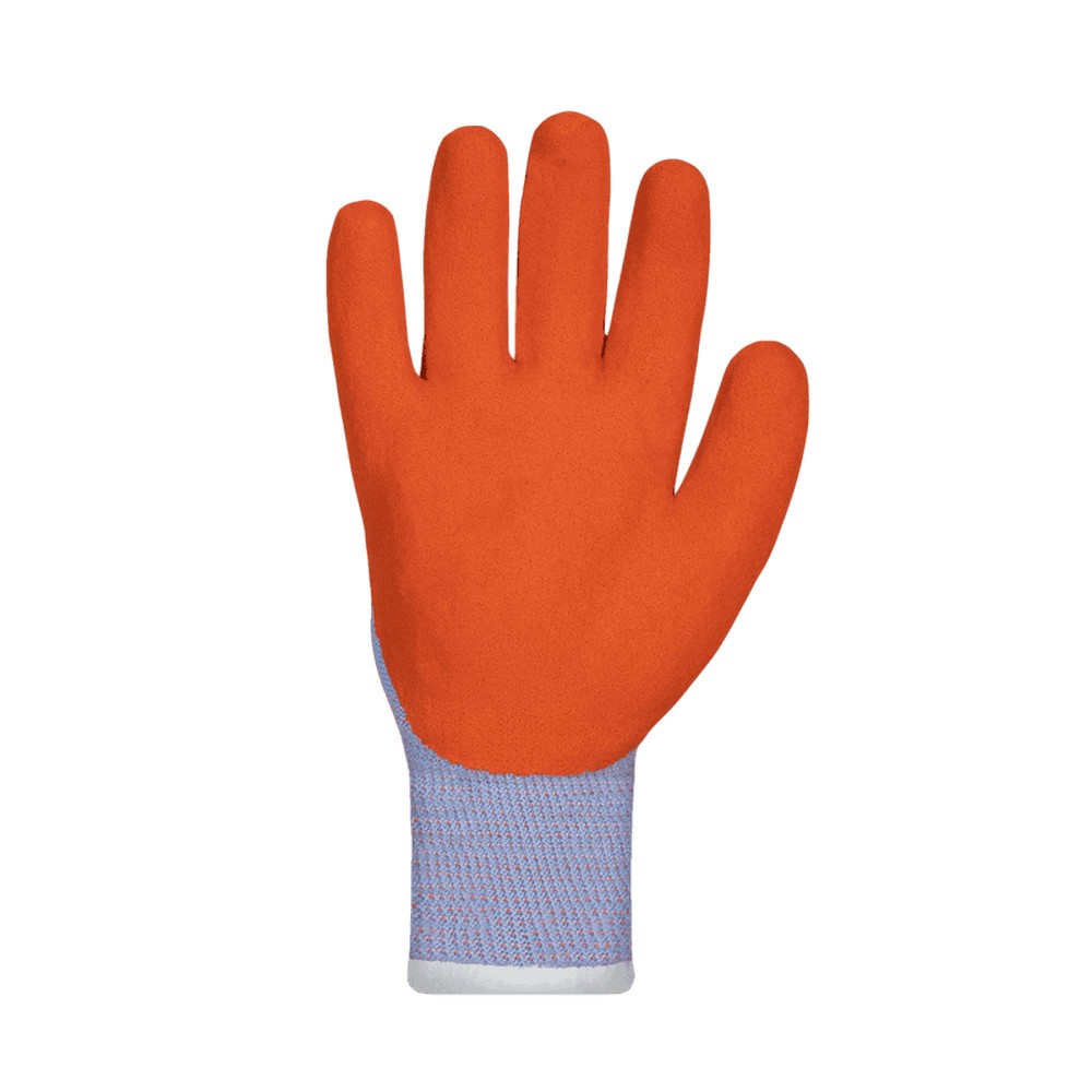 Superior Glove S10LXPB Dexterity Glove, Cotton/Poly, Hi-Viz Latex with Punkban Puncture & Cut Palm, ANSI A5 Cut, Puncture A5