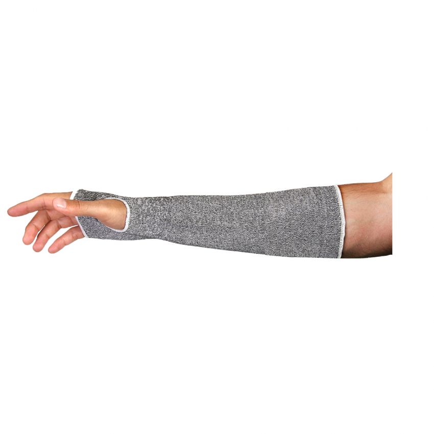 Superior Glove KTAFGT12SFT TenActiv Sleeve, 12" Tpaered Knit, Silicone Free, 1" Elastic, Thumbhole, ANSI A5 Cut