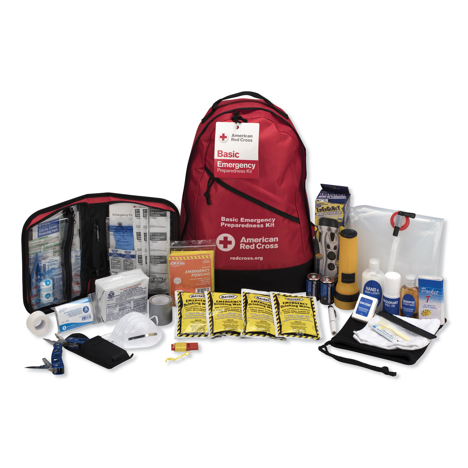 First Aid Only FAO90588 ANSI 2015 Compliant Class A Type I & II First Aid Kit for 25 People, 89 Pieces