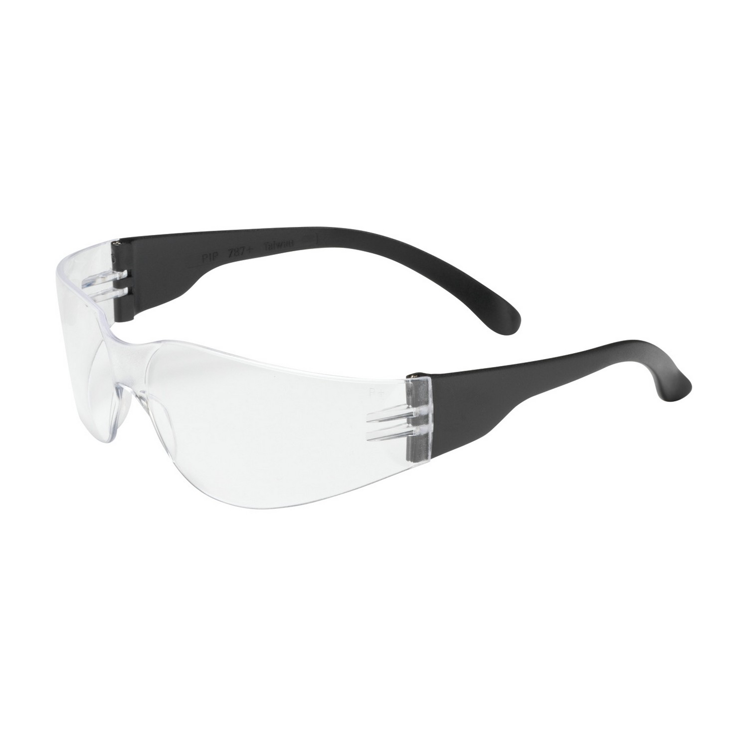 PIP 250-00-0000 Zenon Z11sm Rimless Safety Glasses with Black Temple, Clear Lens and Anti-Scratch Coating