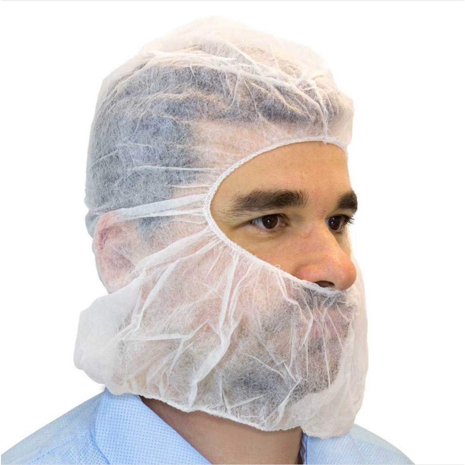Wellcare HDC-W/1000 White Head/Beard Hood, Polypropylene 1000/Case