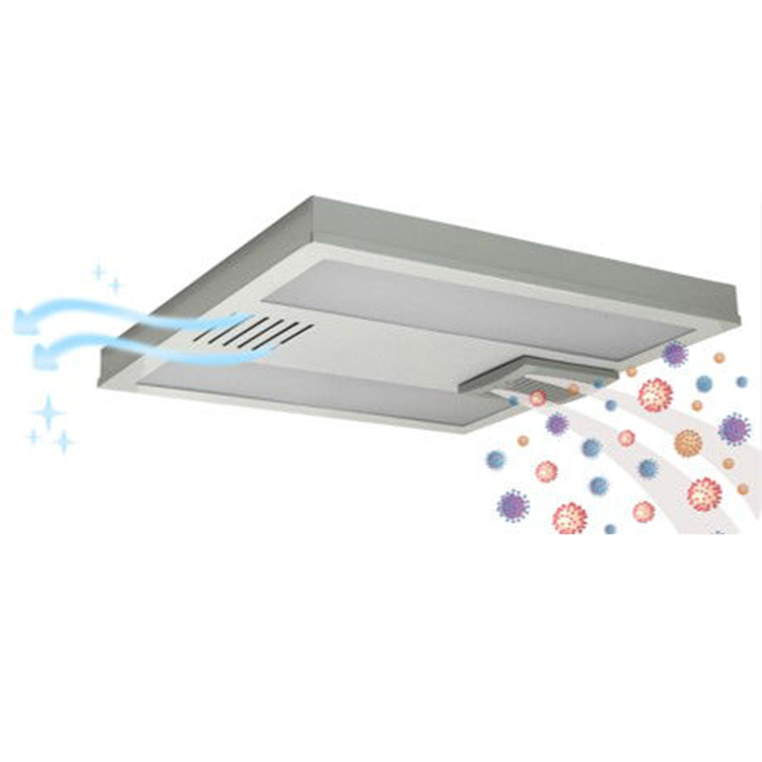 Olympia UVT-2X2FT-80W-UVC-277V UVGI UVC Disinfection Lay-in LED Troffer 2X2 277V 80W