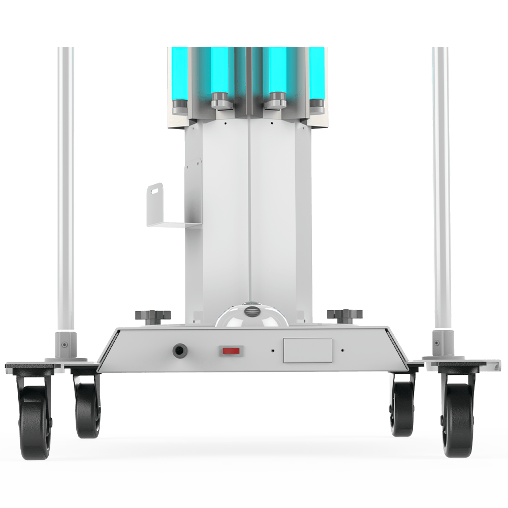 Xtralight UVCM8320254WH High Power Mobile UVC Disinfection System Close Up Base