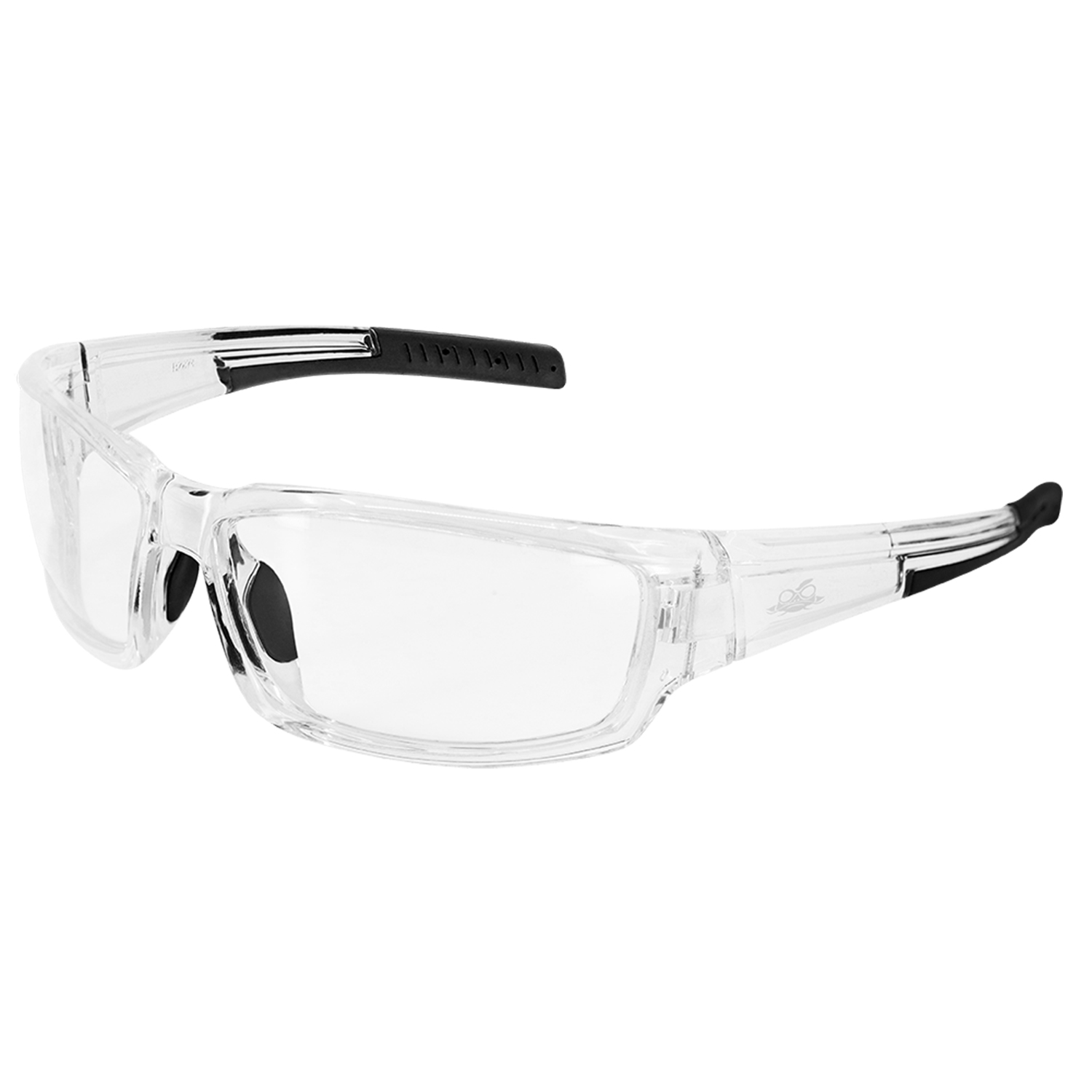Bullhead Safety BH1411AF Maki Clear Anti-Fog Lens, Crystal Clear Frame Safety Glasses