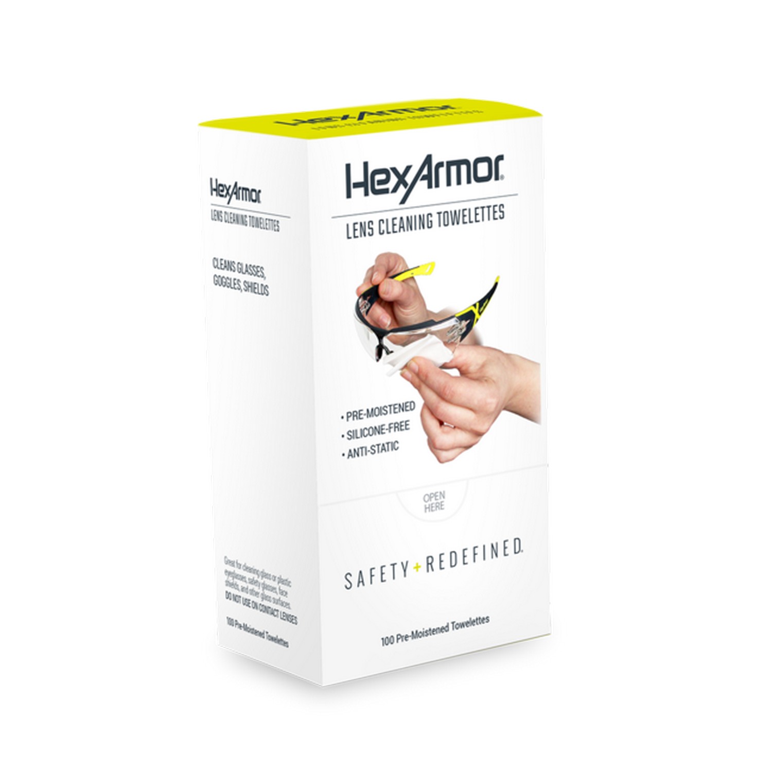 HexArmor 14-10008 Lens Cleaning Wipes
