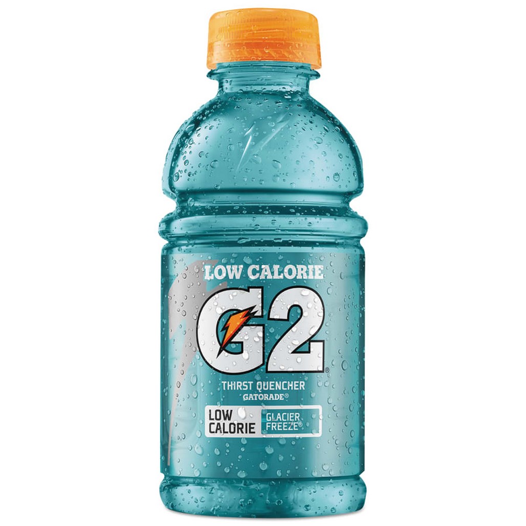 Gatorade 308-12007 G2 Perform 02 Low-Calorie Thirst Quencher, Glacier Freeze, 20 oz Bottle, 24/Case