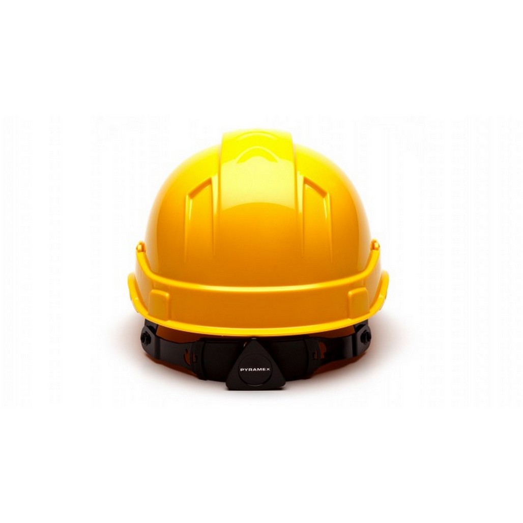 Pyramex Safety HP44130C Ridgeline 4 Point Ratchet Yellow Hard Hat