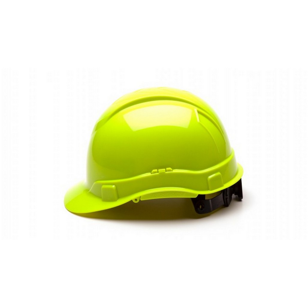 Pyramex Safety HP44131C Ridgeline 4 Point Ratchet Lime Hard Hat