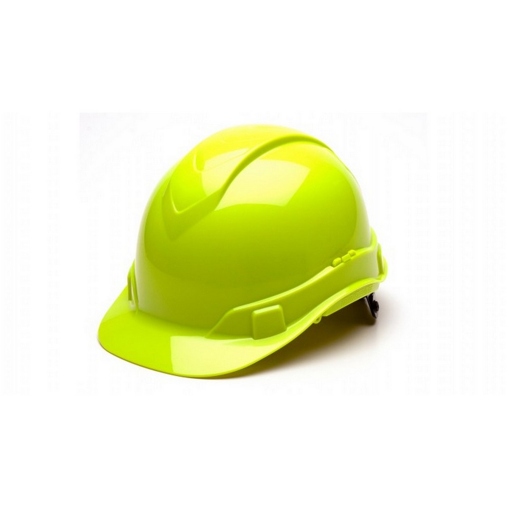 Pyramex Safety HP44131C Ridgeline 4 Point Ratchet Lime Hard Hat