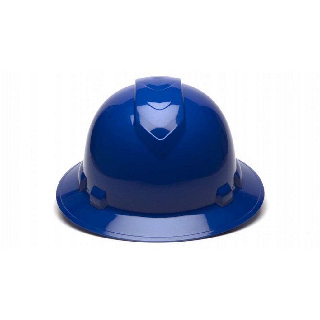 Pyramex Safety HP56160 Ridgeline Full Brim 6 Point Ratchet Blue Hard Hat