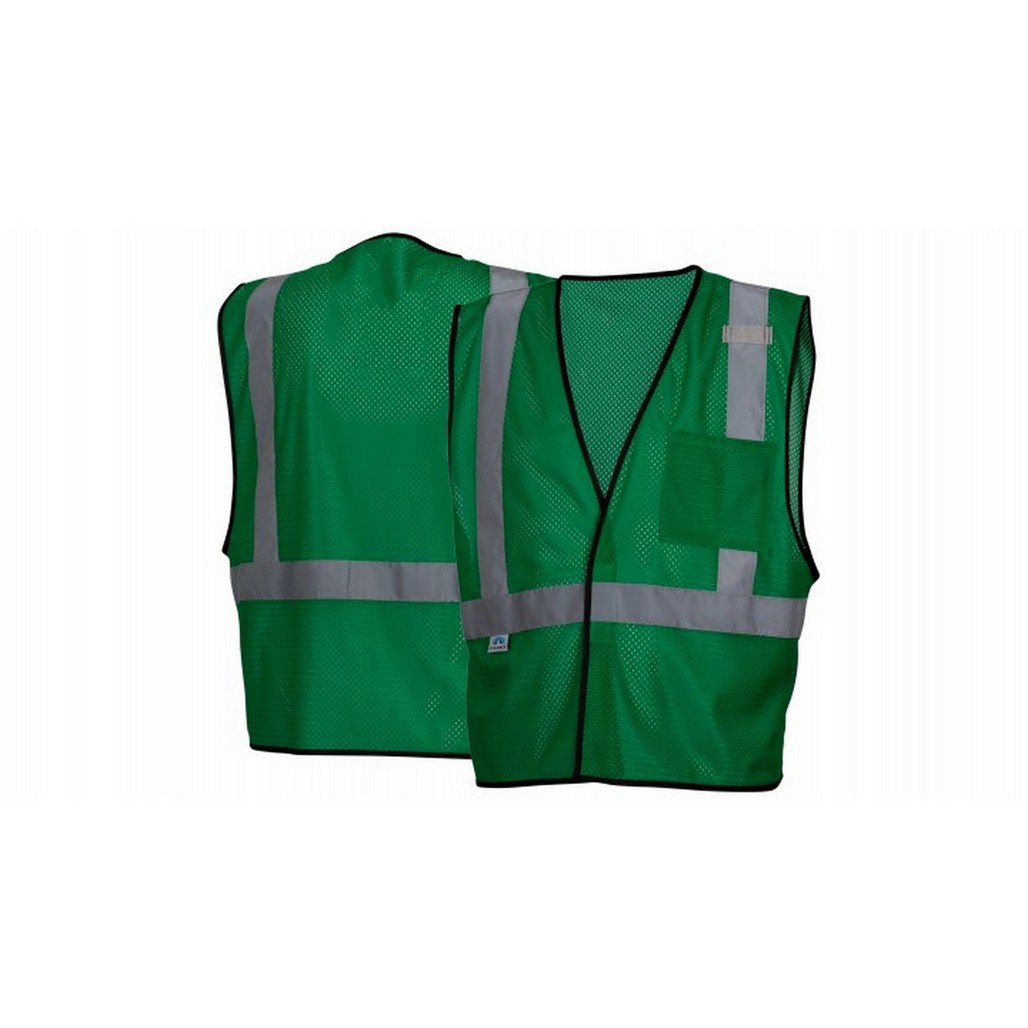 Pyramex Safety RV1235 Green Mesh Non-ANSI Safety Vest