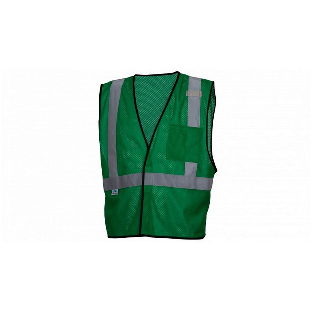 Pyramex Safety RV1235 Green Mesh Non-ANSI Safety Vest